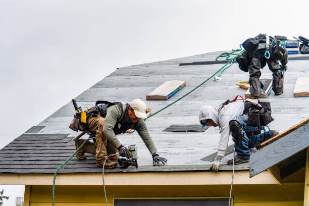 Professional Roofing technician working in Huntsville, TX